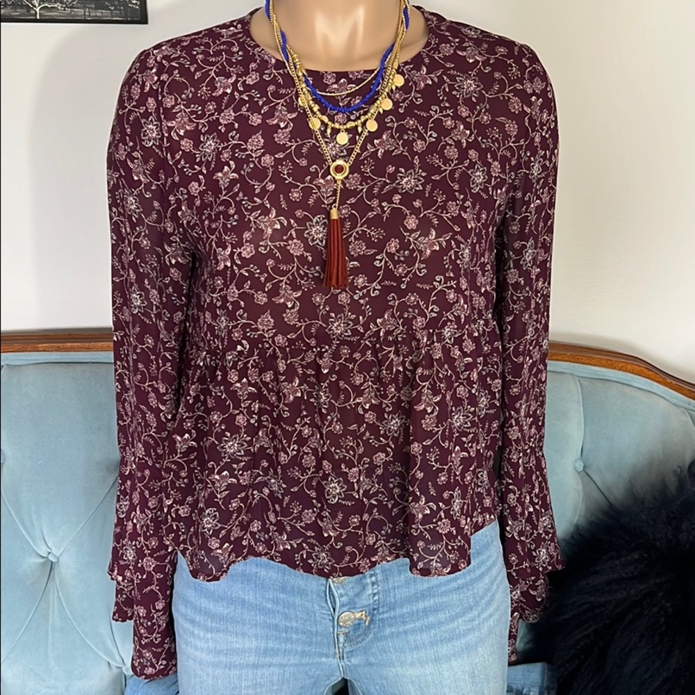Floral print top